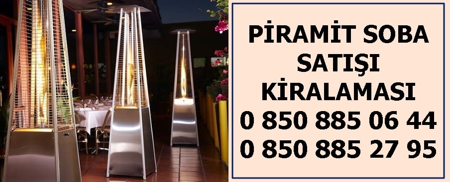 Kiralık piramit soba cam panel